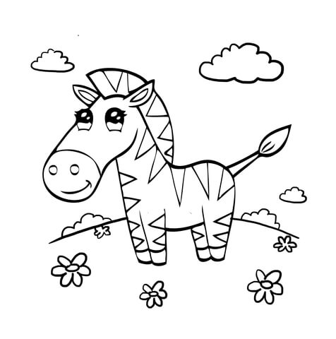 Zebra kolorowanki